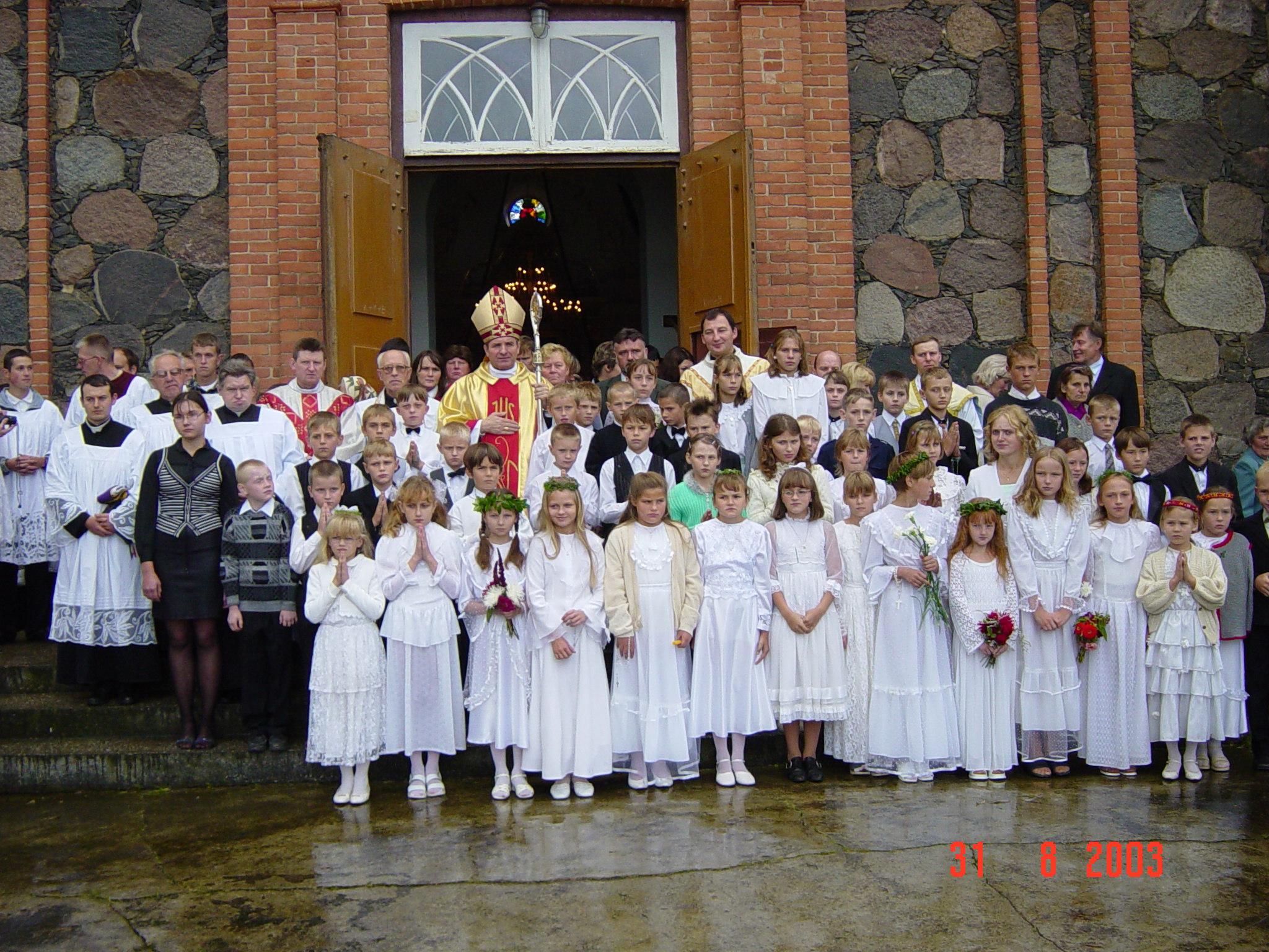 bīskapa Jāņa Bula vizitācija Vārkavas baznīcā