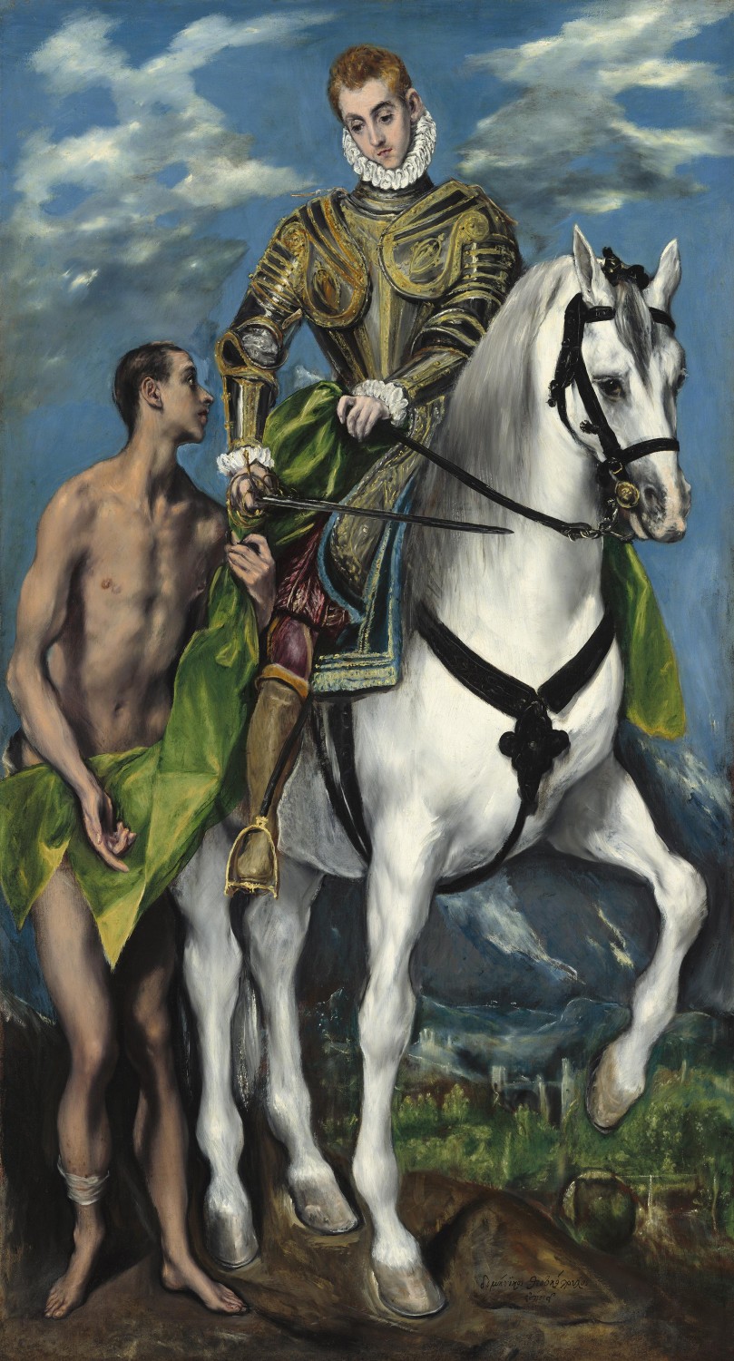 svētais Mārtiņš El Greco izpildījumā